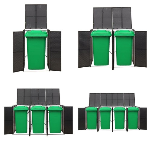 Wheelie bin shed - shed, rattan