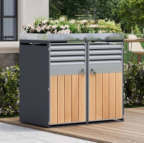 Wheelie garbage bin storage - wheelie,