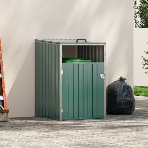Steel wheelie bin - steel, storage