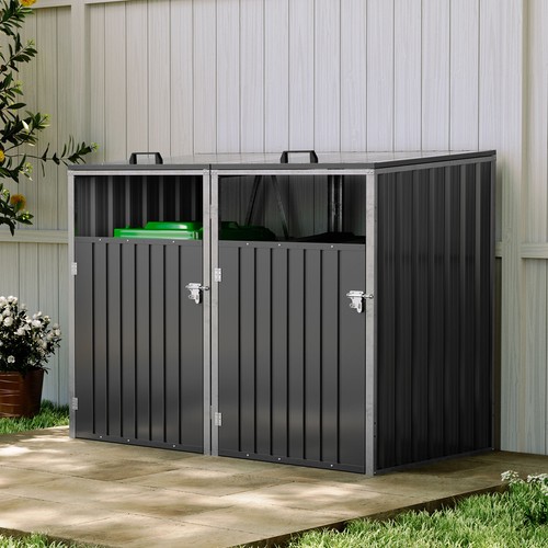 Double wheelie bin storage - wheelie,