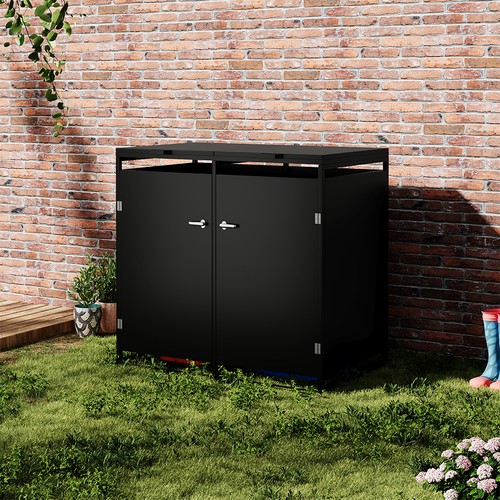 Double wheelie bin - double,