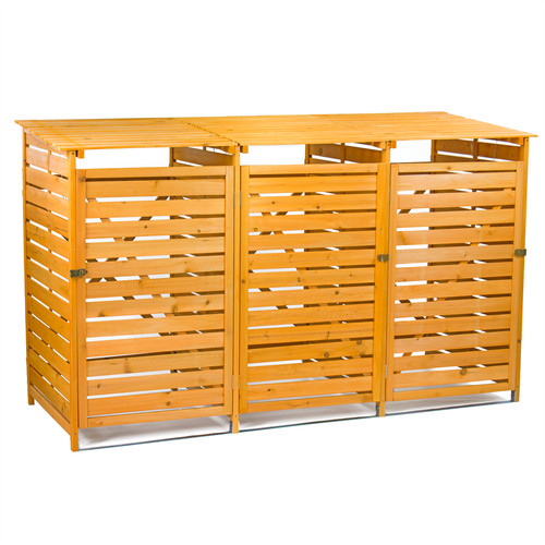 Triple wheelie bin storage - bin,