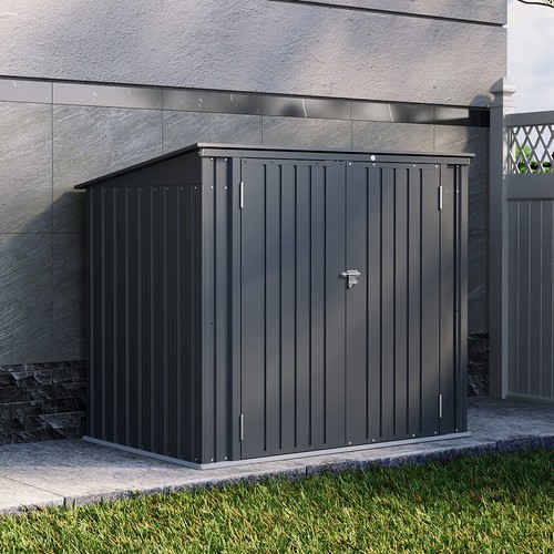 Outdoor double wheelie bin - wheelie,
