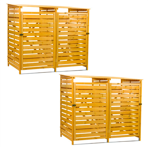 Double wheelie bin storage - wheelie,