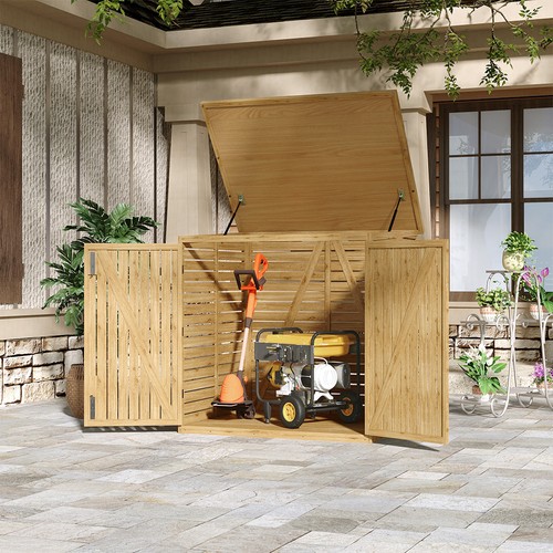 Wooden wheelie bin storage - wooden,