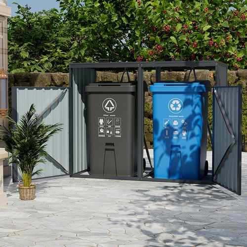 Wheelie bin store - store, galvanised