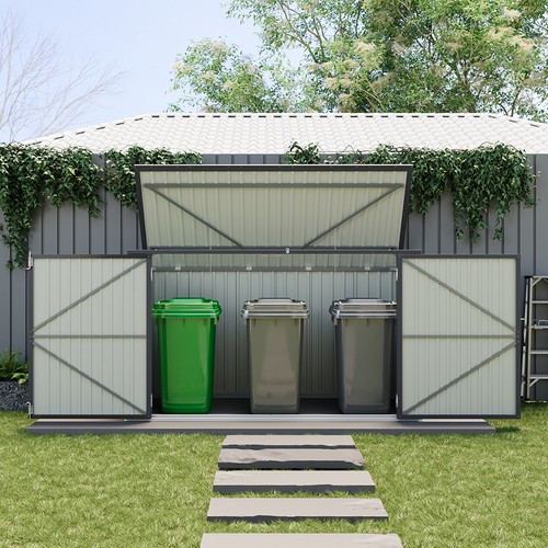Metal wheelie bin enclosure - wheelie,