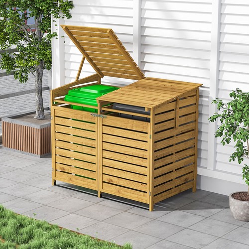 Wheelie bin storage - bin, wooden