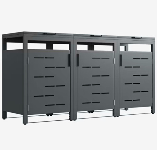 Triple wheelie bin storage - bin,
