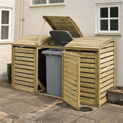 Rowlinson triple wheelie bin - rowlinson,