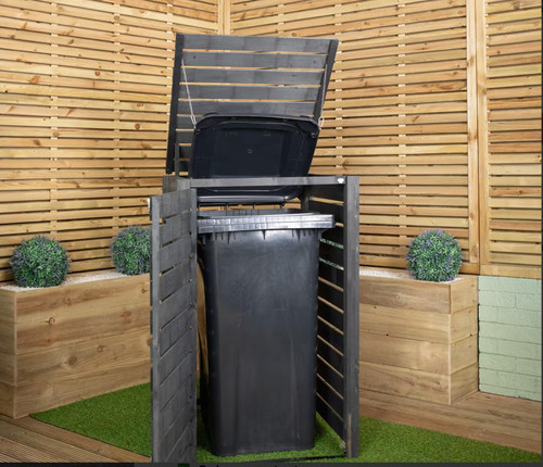 Wooden wheelie bin store 240l - wheelie,