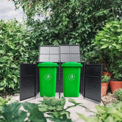 Garden double wheelie bin - wheelie,