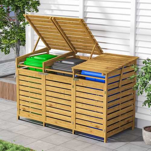 Wheelie bin storage double - wheelie,