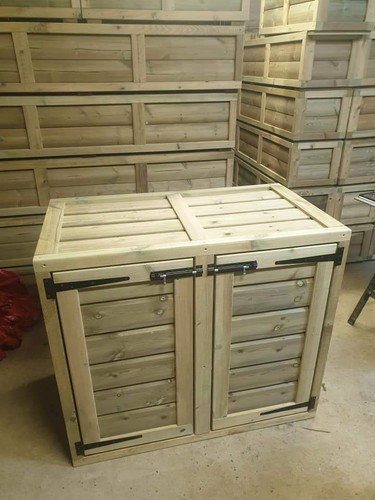 Wheelie bin box storage unit - bin,